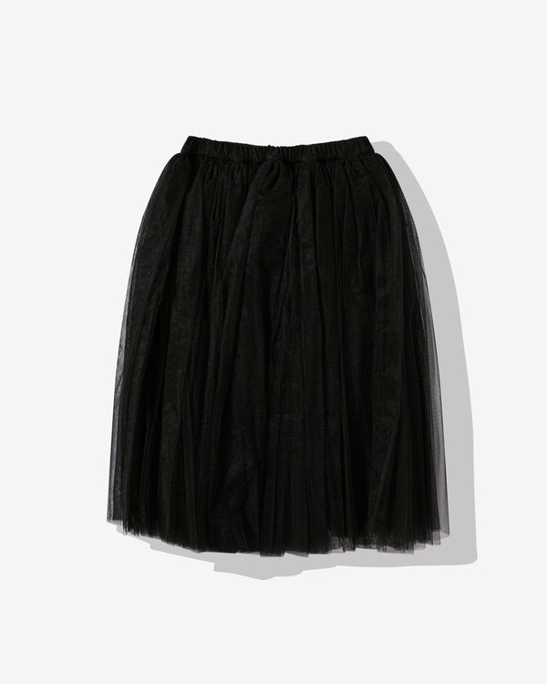Black Comme Des Garçons - Tulle Mid Length Skirt - (Black)
