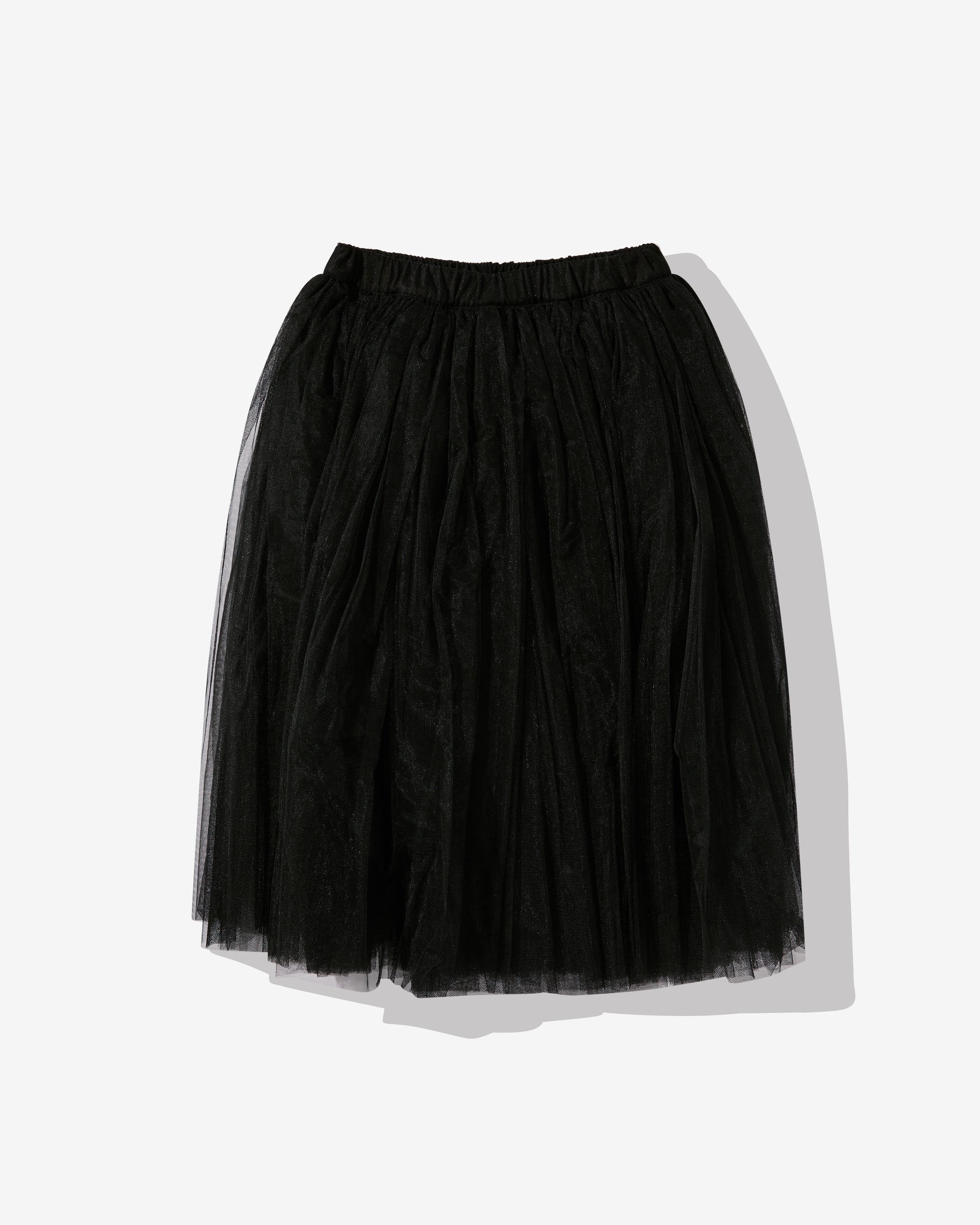 Black Comme Des Garçons - Tulle Mid Length Skirt - (Black) view 2