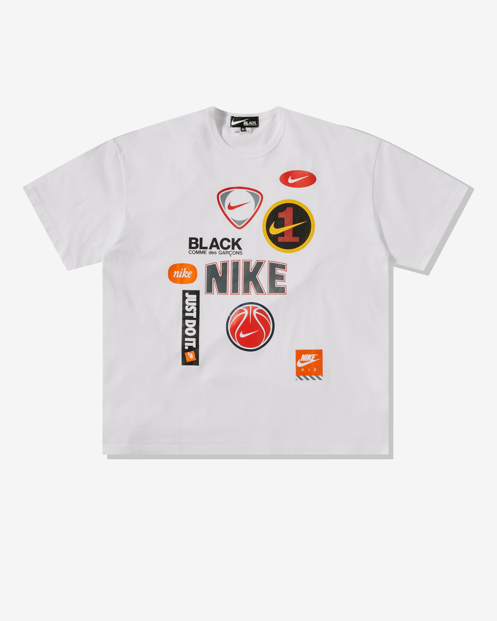 Black Comme Des Garçons -  Nike T-Shirt - (White) view 1