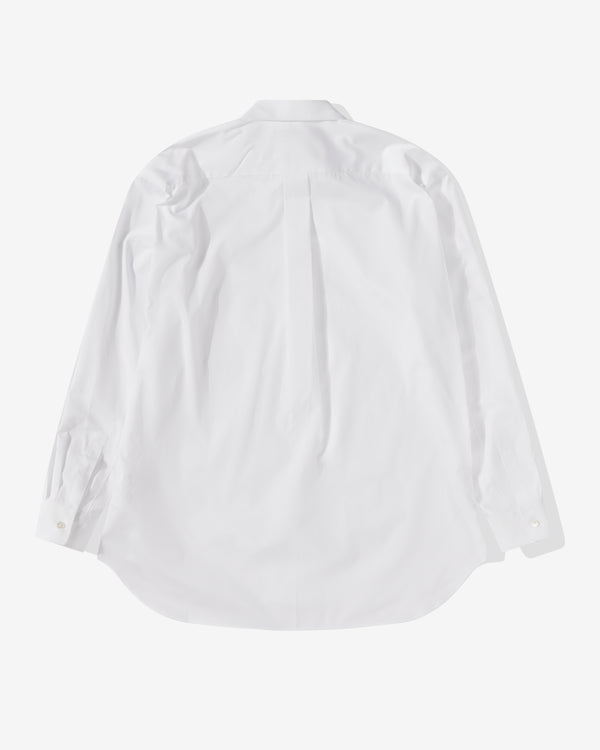 Black Comme Des Garçons - Half Collar Cotton Shirt - (White)