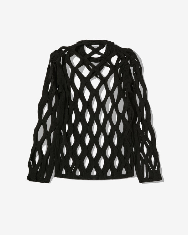 Black Comme Des Garçons - Mesh Sweatshirt - (Black)