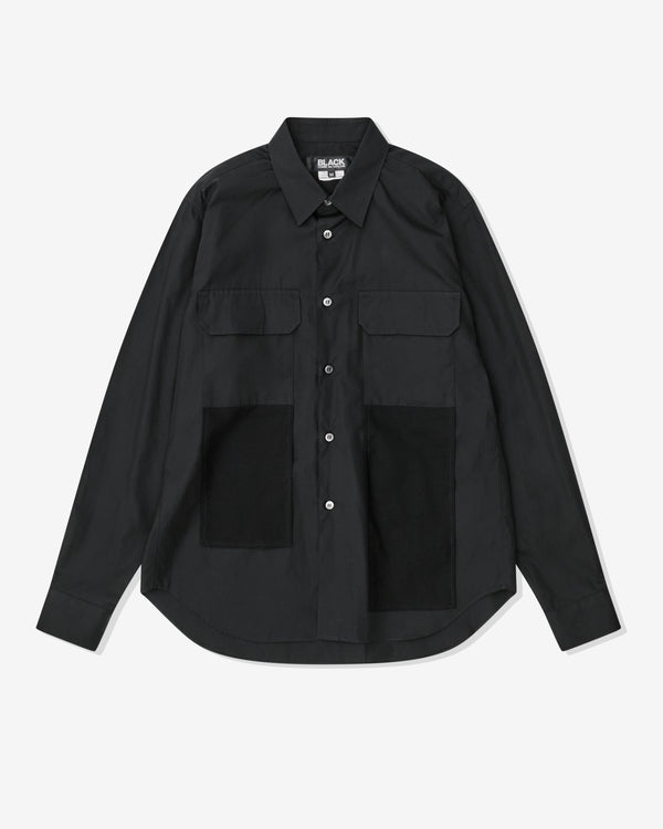 Black Comme des Garçons - Tonal Panel Shirt - (Black)