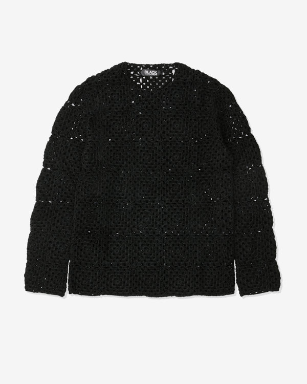 Black Comme des Garçons - Wool Crochet Sweater - (Black)