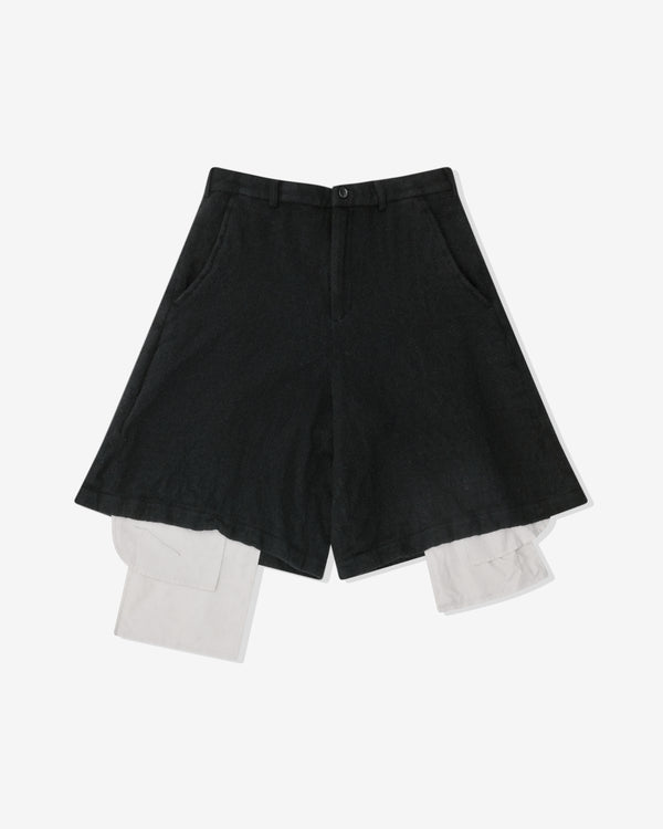 Black Comme des Garçons - Exposed Pocket Bag Shorts - (Black)