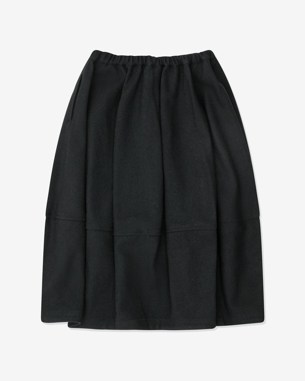Black Comme des Garçons - Wool Tweed Herringbone Skirt - (Black)