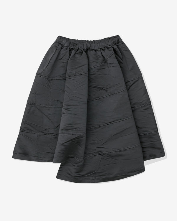 Black Comme des Garçons - Heavy Satin Skirt - (Black)