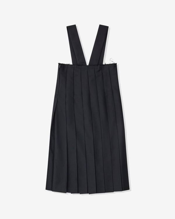 Black Comme des Garçons - Raw Edge Pinafore - (Black)