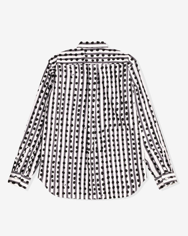 Black Comme des Garçons - Filip Pagowski Striped Shirt - (White/Black)