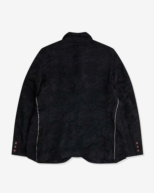 Black Comme des Garçons - Camouflage Jacquard Zip Jacket - (Black)