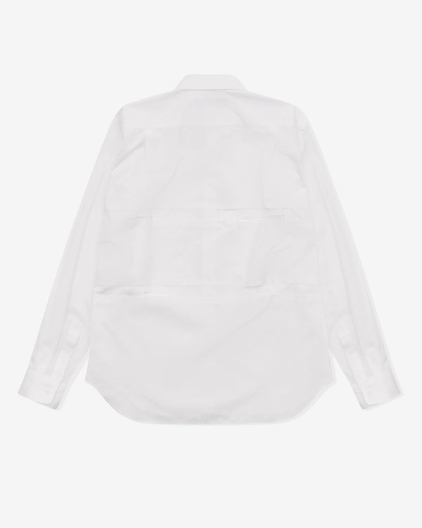 Black Comme des Garçons - Cut Out Shirt - (White)