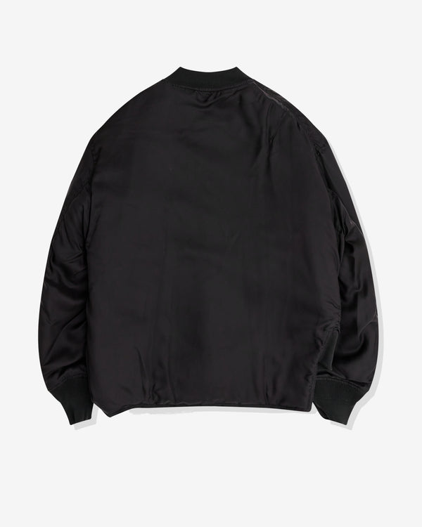 Black Comme des Garçons - MA-1 Bomber Jacket - (Black)