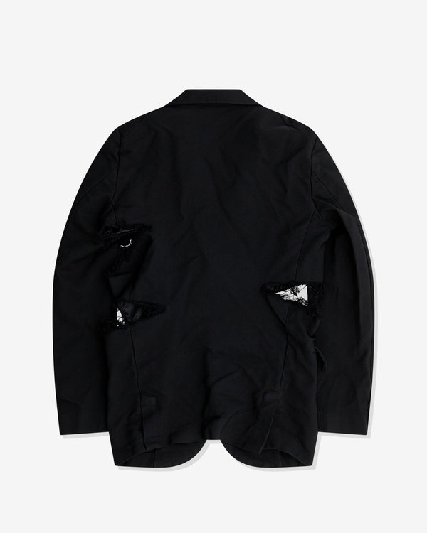 Black Comme des Garçons - Gabardine Garment Treated Jacket - (Black)