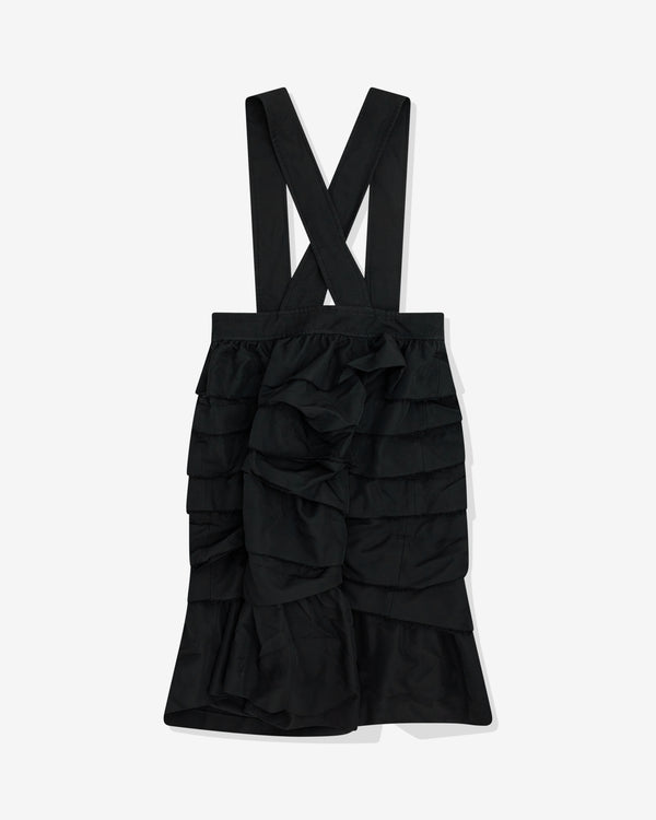 Black Comme des Garçons - Raw Edge Pinafore - (Black)