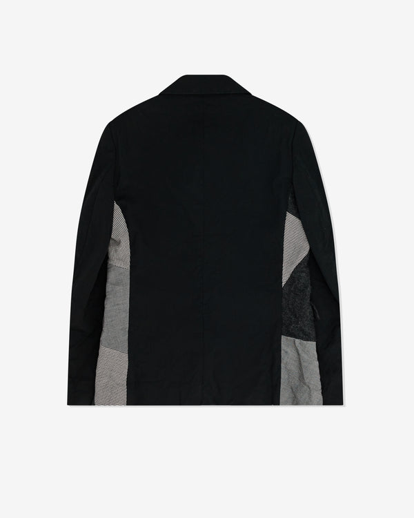 Black Comme des Garçons - Multi Fabric Peter Pan Collar Jacket - (Black)