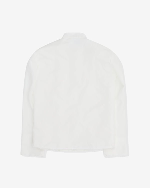 Black Comme des Garçons - Stand Collar Jacket - (White)