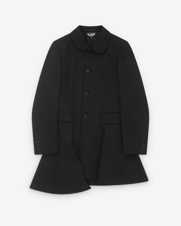 Black Comme des Garçons - Peplum Hem Jacket - (Black)