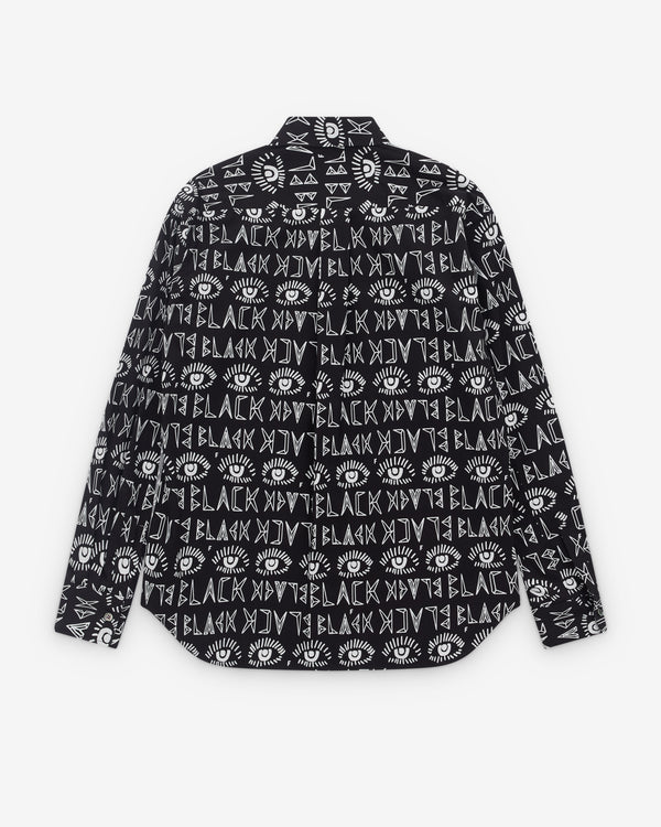 Black Comme des Garçons - Reverse Panel Shirt - (Back)