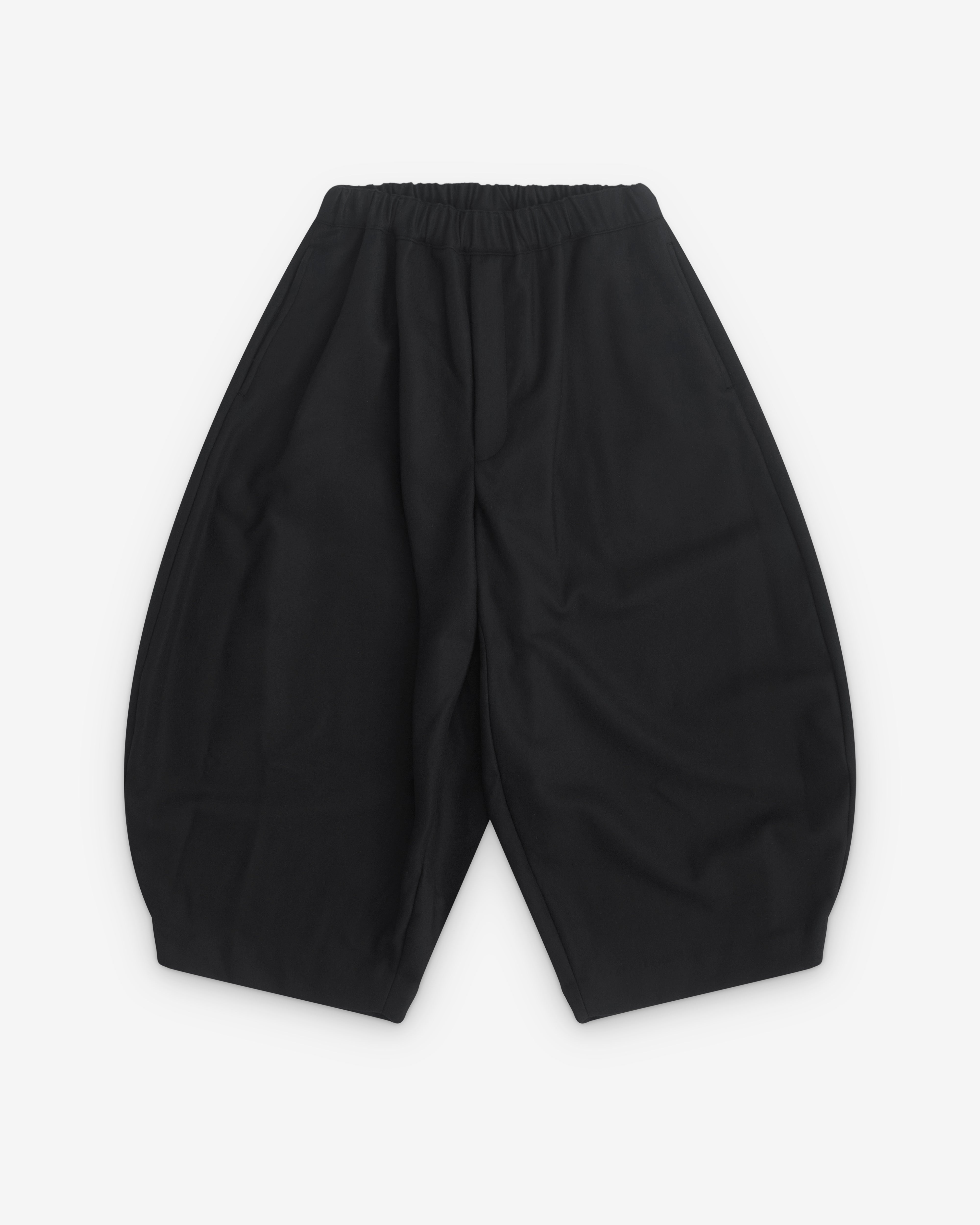 BLACK COMME des GARÇONS パンツ XS Black Comme des Garçons: Wide Leg Cropped Trousers (Black) | Dover