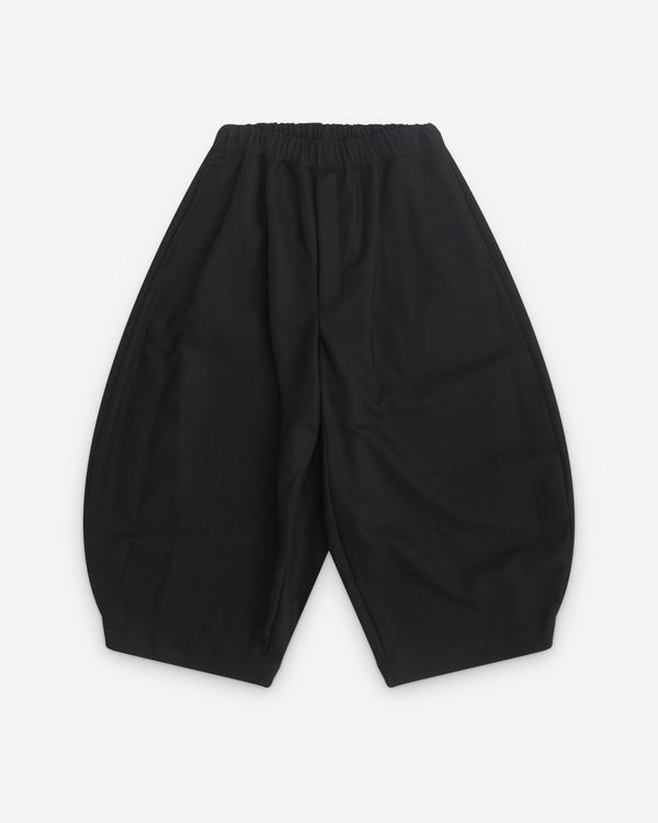 Black Comme des Garçons - Wide Leg Cropped Trousers - (Black)