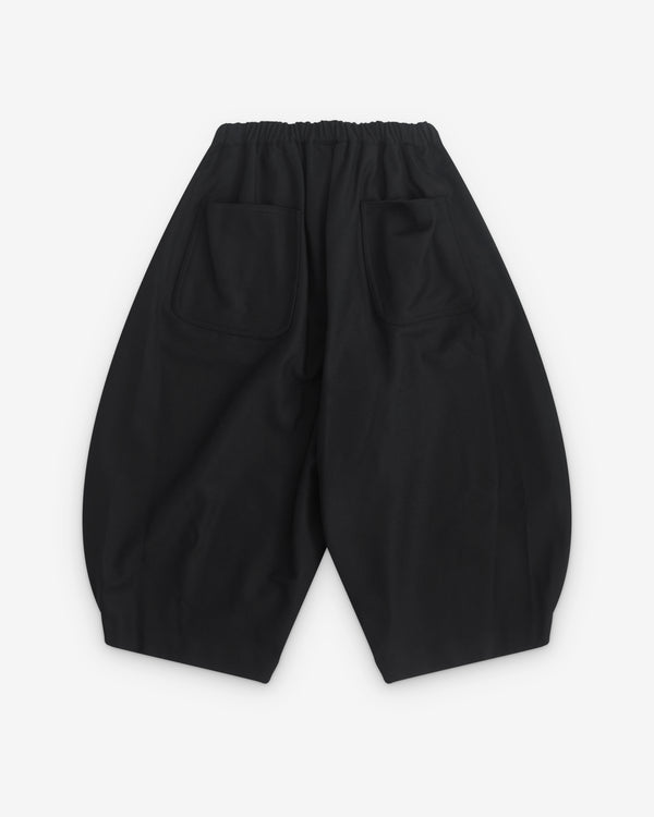 Black Comme des Garçons - Wide Leg Cropped Trousers - (Black)