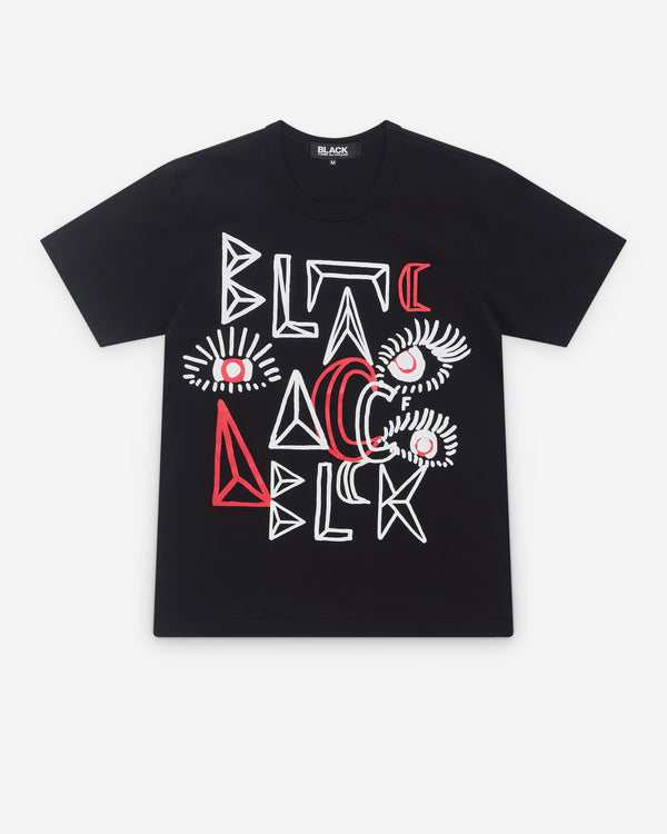 Black Comme des Garçons - Printed T-Shirt - (Black)