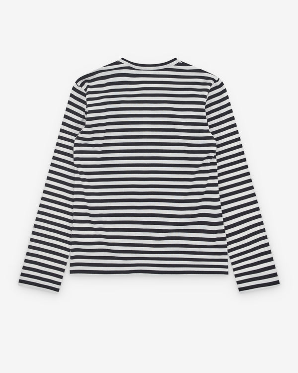 Black Comme des Garçons - Stripe Long Sleeve T-Shirt - (Black/White)