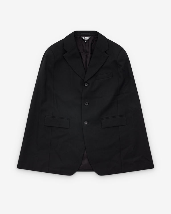 Black Comme des Garçons - Point Collar Cape Jacket - (Black)