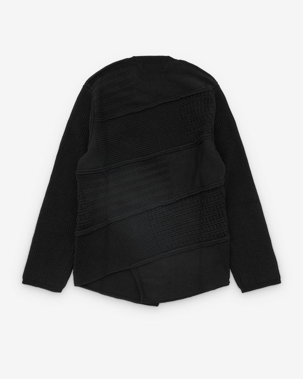 Black Comme des Garçons - Contrast Knit Sweater - (Black)