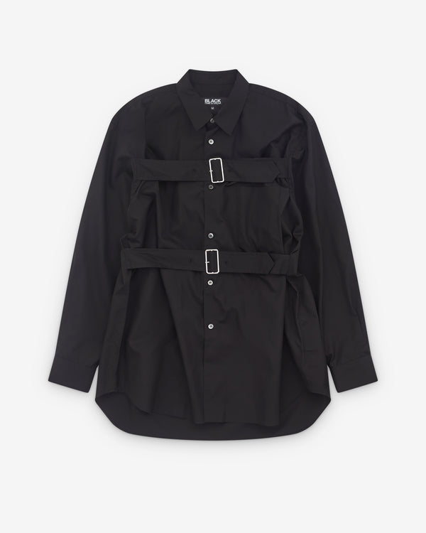 Black Comme des Garçons - Double Buckle Shirt - (Black)