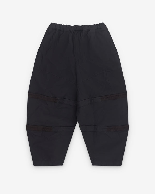 Black Comme des Garçons - Barrel Leg Trousers - (Black)