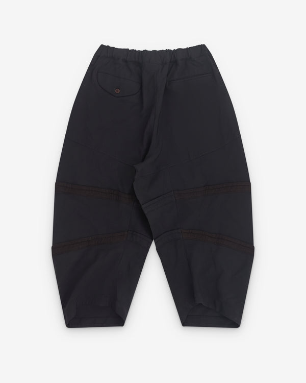 Black Comme des Garçons - Barrel Leg Trousers - (Black)