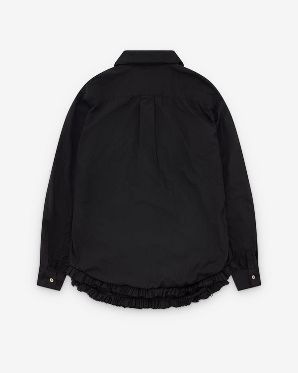 Black Comme des Garçons - Ruffle Seam Shirt - (Black)