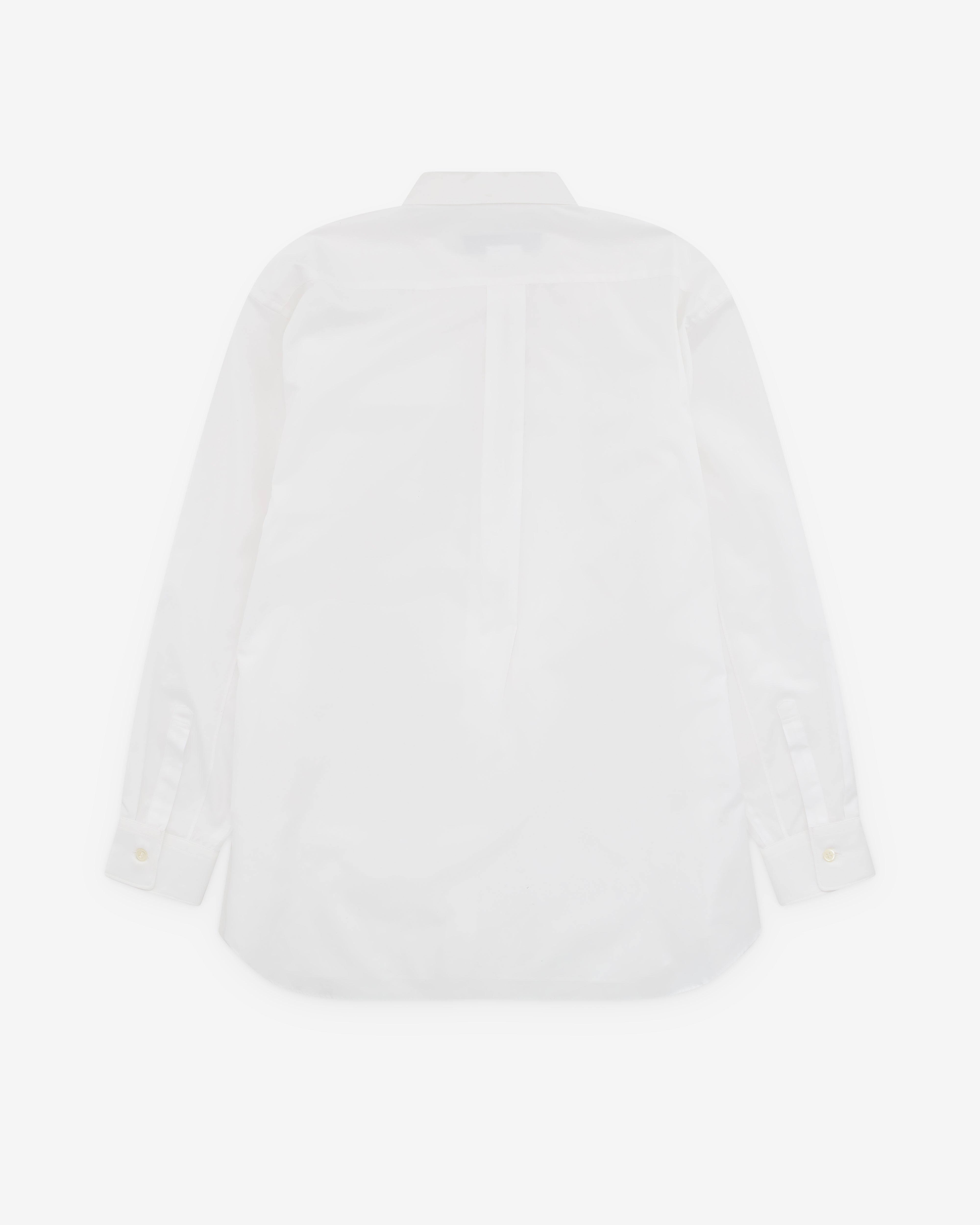 Black Comme des Garçons: Double Buckle Shirt (White) | Dover