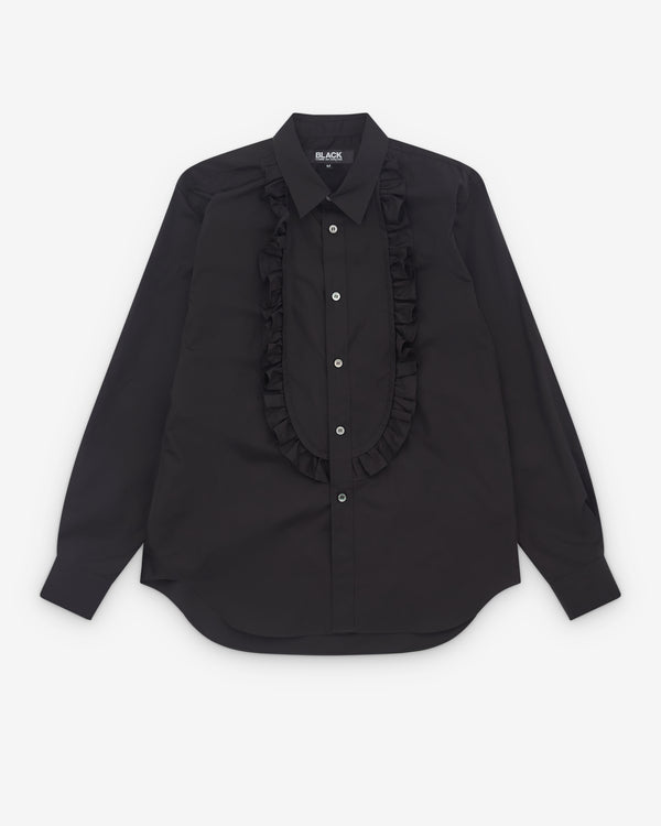 Black Comme des Garçons - Ruffle Yoke Shirt - (Black)