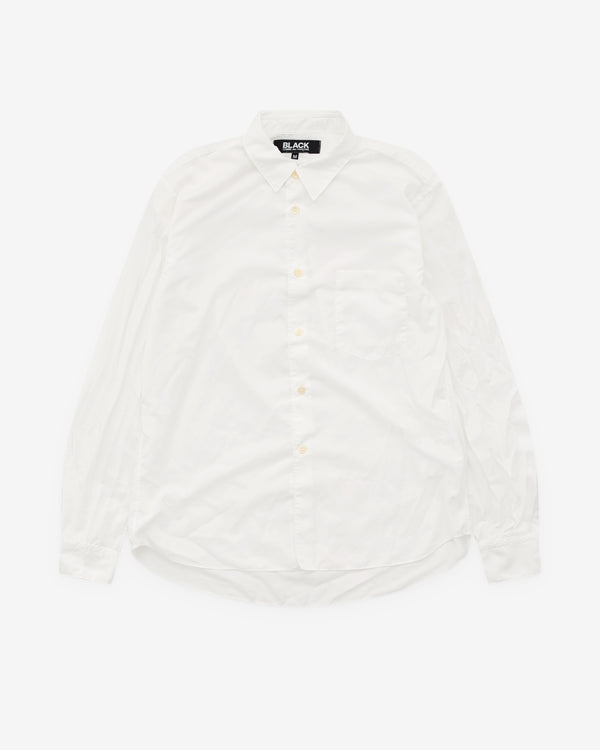 Black Comme des Garçons - Creased Shirt - (White