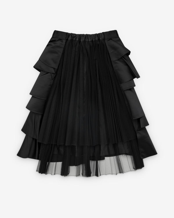 Black Comme des Garçons - Women's Layered Frill Skirt - (Black)