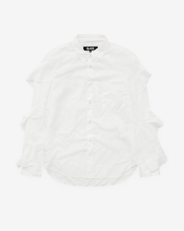 Black Comme des Garçons - Fill Sleeve Shirt - (White)