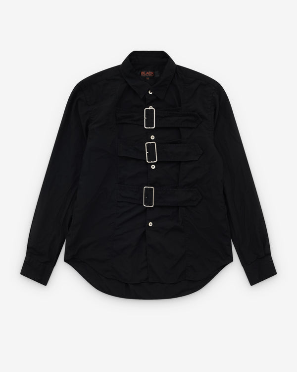 Black Comme des Garçons - Triple Buckle Shirt - (Black)