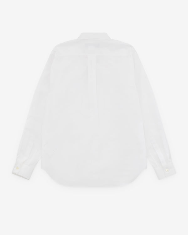 Black Comme des Garçons - Ruffle Yoke Shirt - (White)