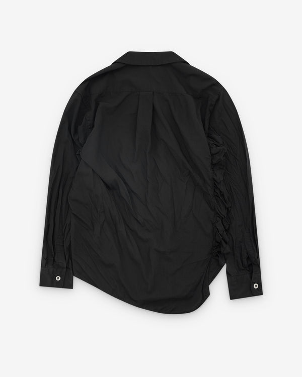 Black Comme des Garçons - Asymmetric Ruffle Shirt - (Black)