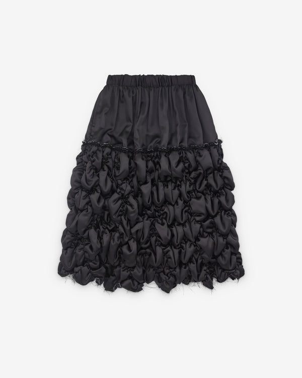 Black Comme des Garçons - Gathered Skirt - (Black)