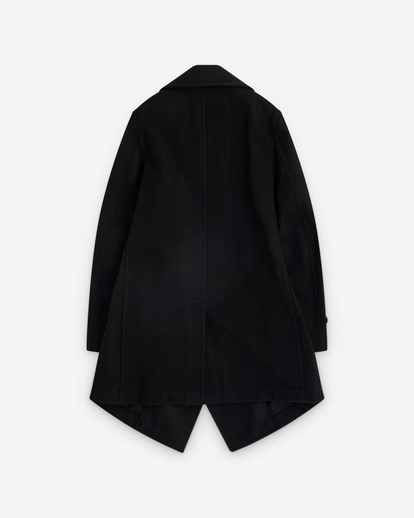 Black Comme des Garçons - Wool Double Breasted Split Coat - (Black)