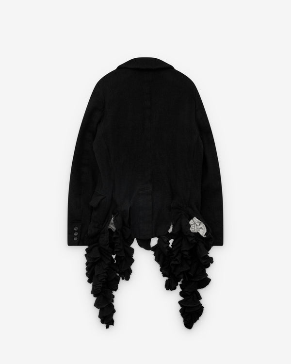 Black Comme des Garçons - Point Collar Wool Blazer - (Black)