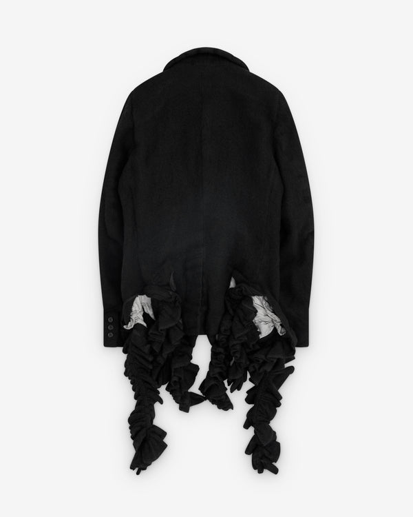 Black Comme des Garçons - Round Collar Wool Blazer - (Black)