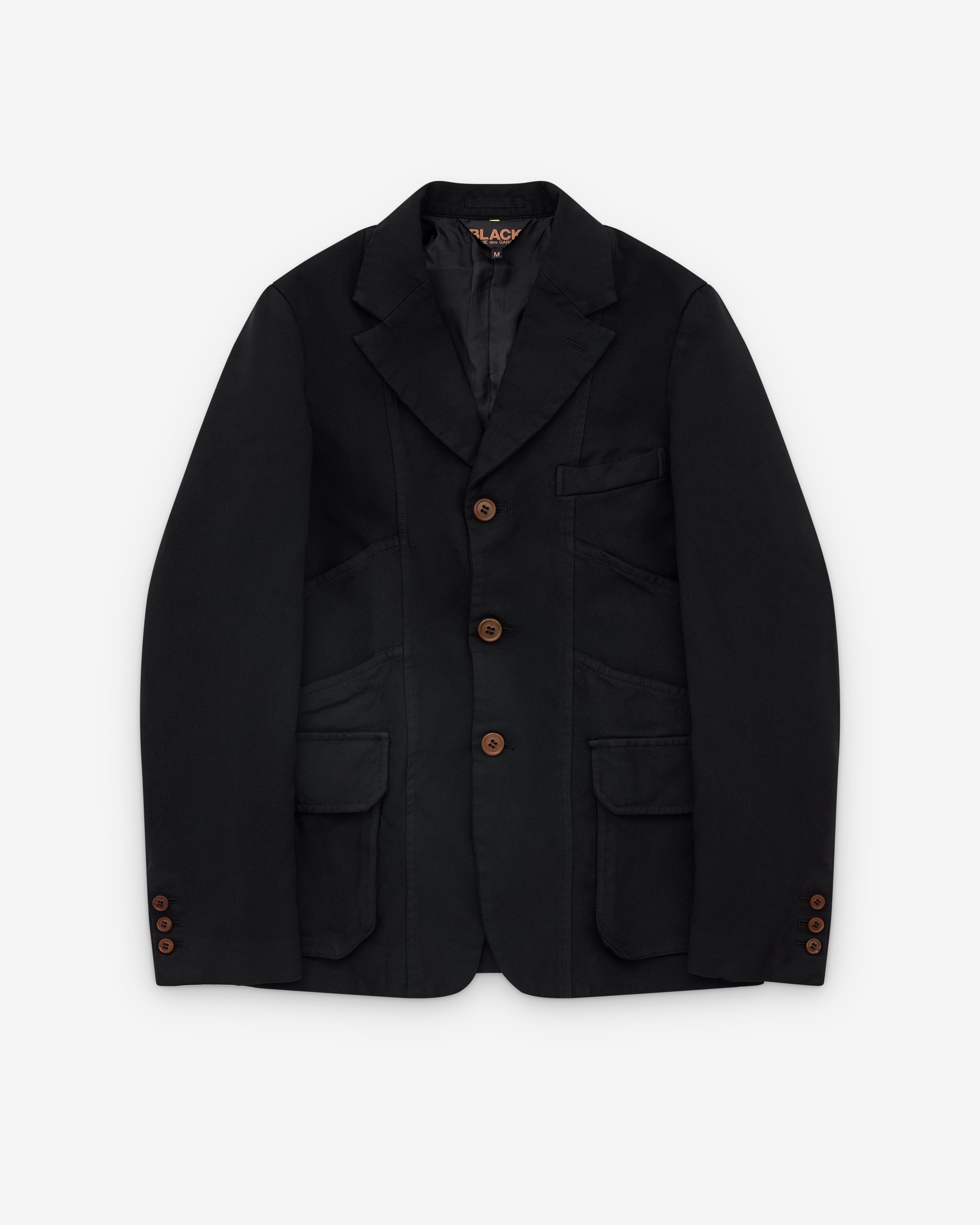 Black Comme des Garçons: Panelled Jacket (Black) | DSML E-SHOP