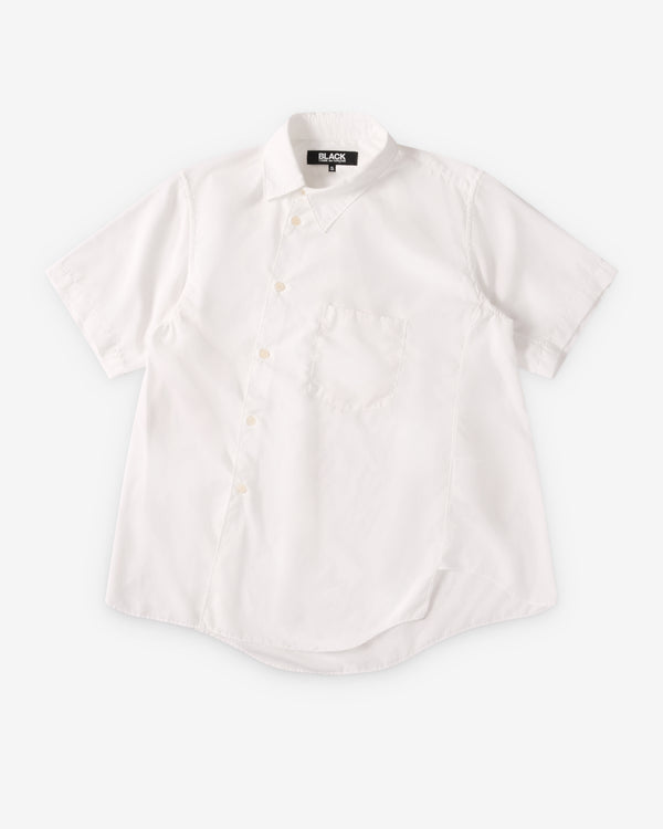 Black Comme des Garçons - Bias Cut Shirt - (White)