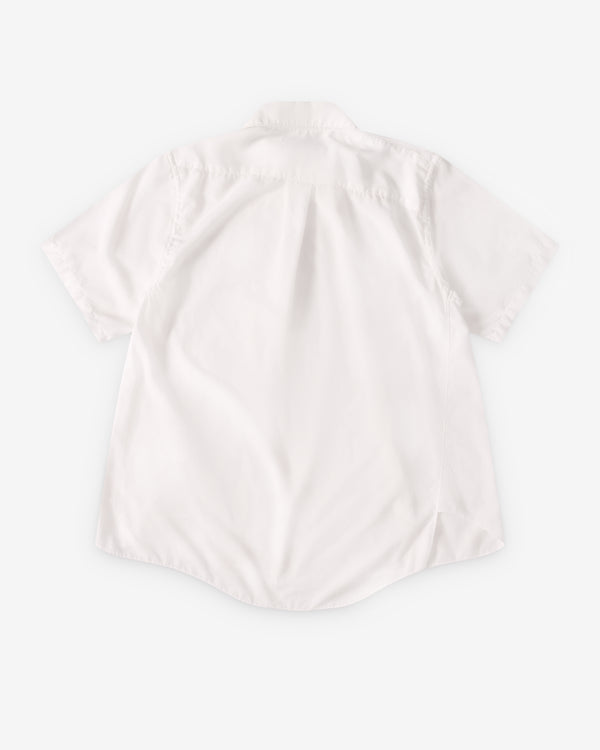 Black Comme des Garçons - Bias Cut Shirt - (White)