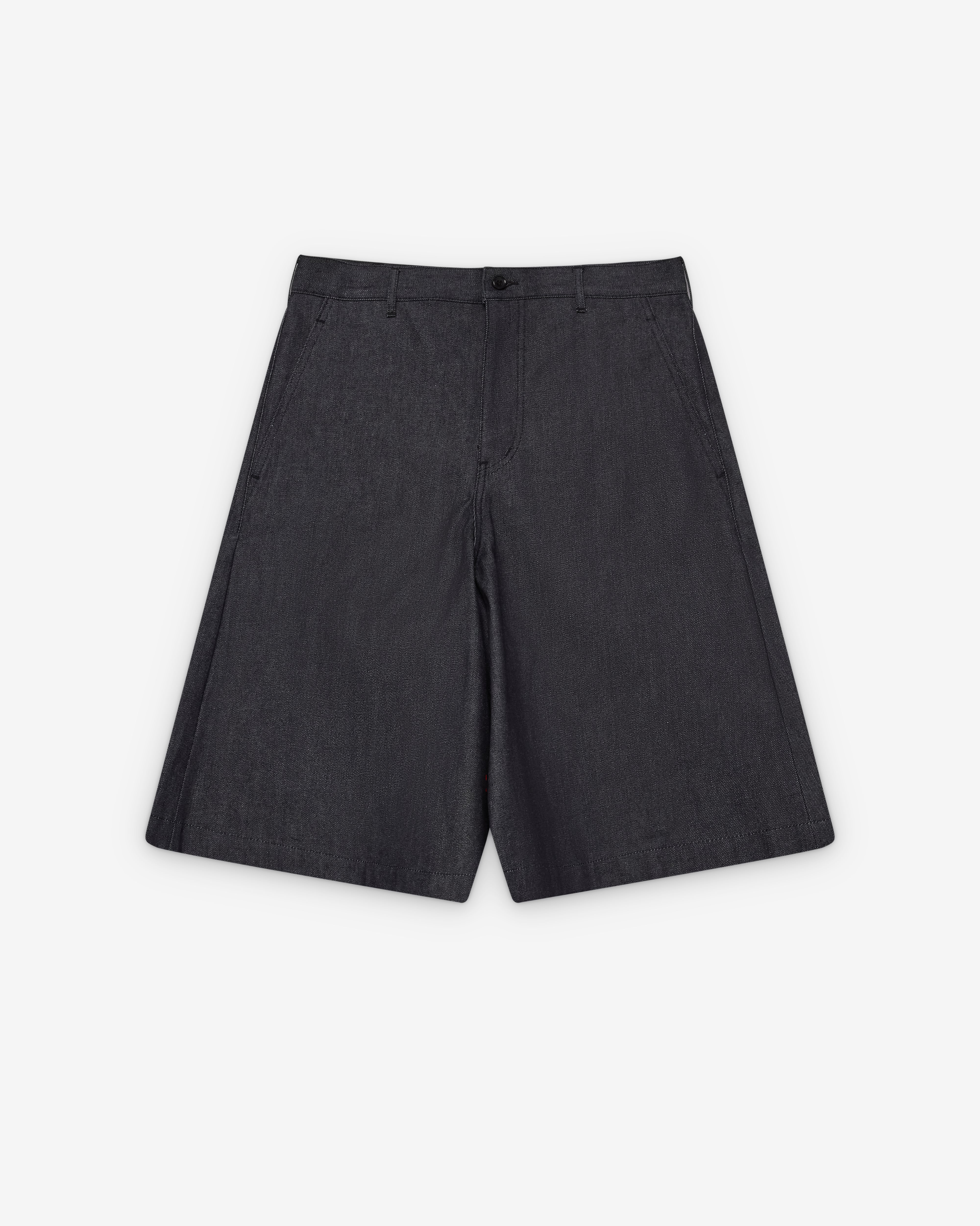 Black Comme des Garçons: Denim Long Shorts (Indigo) | Dover Street