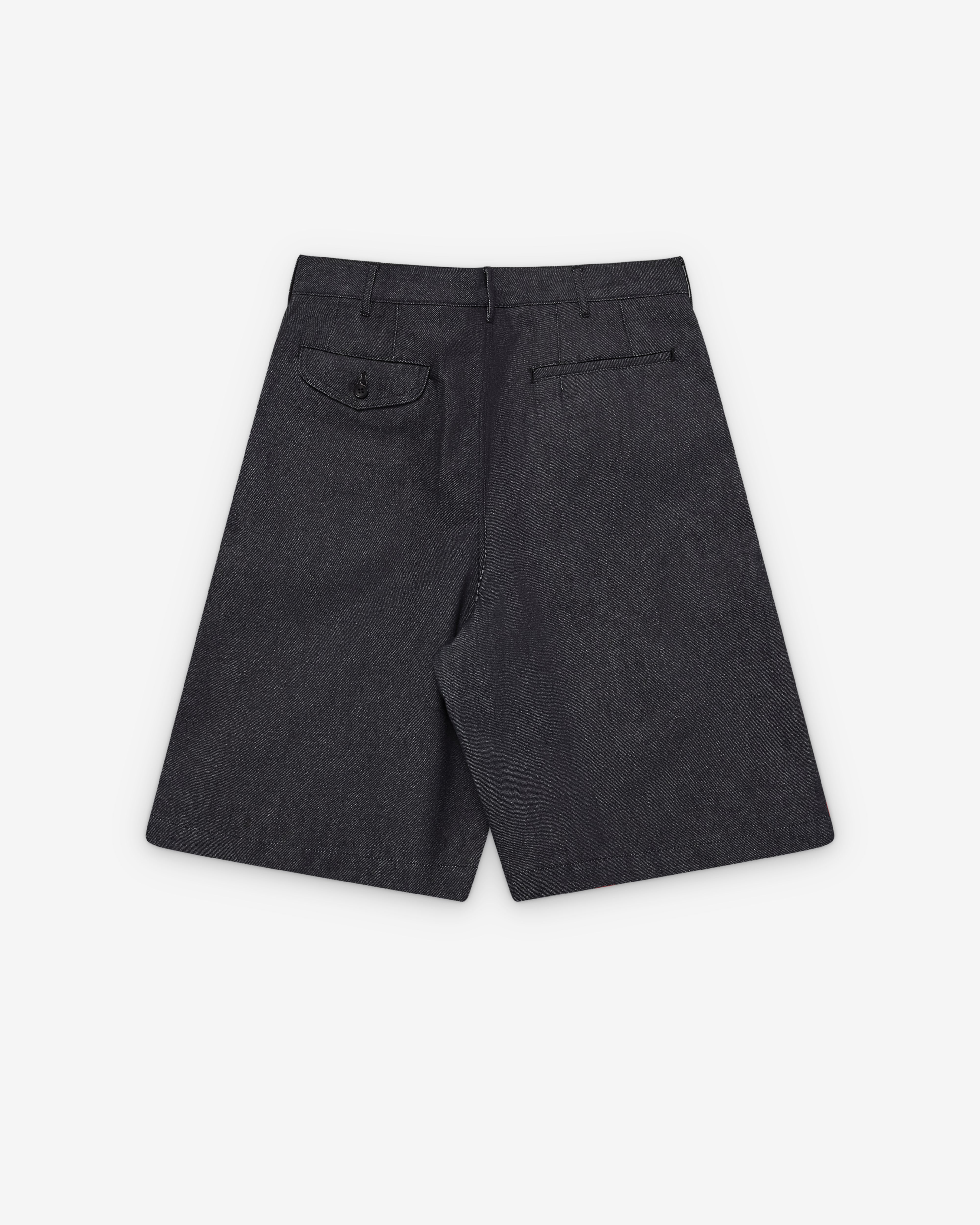 Black Comme des Garçons: Denim Long Shorts (Indigo) | Dover Street