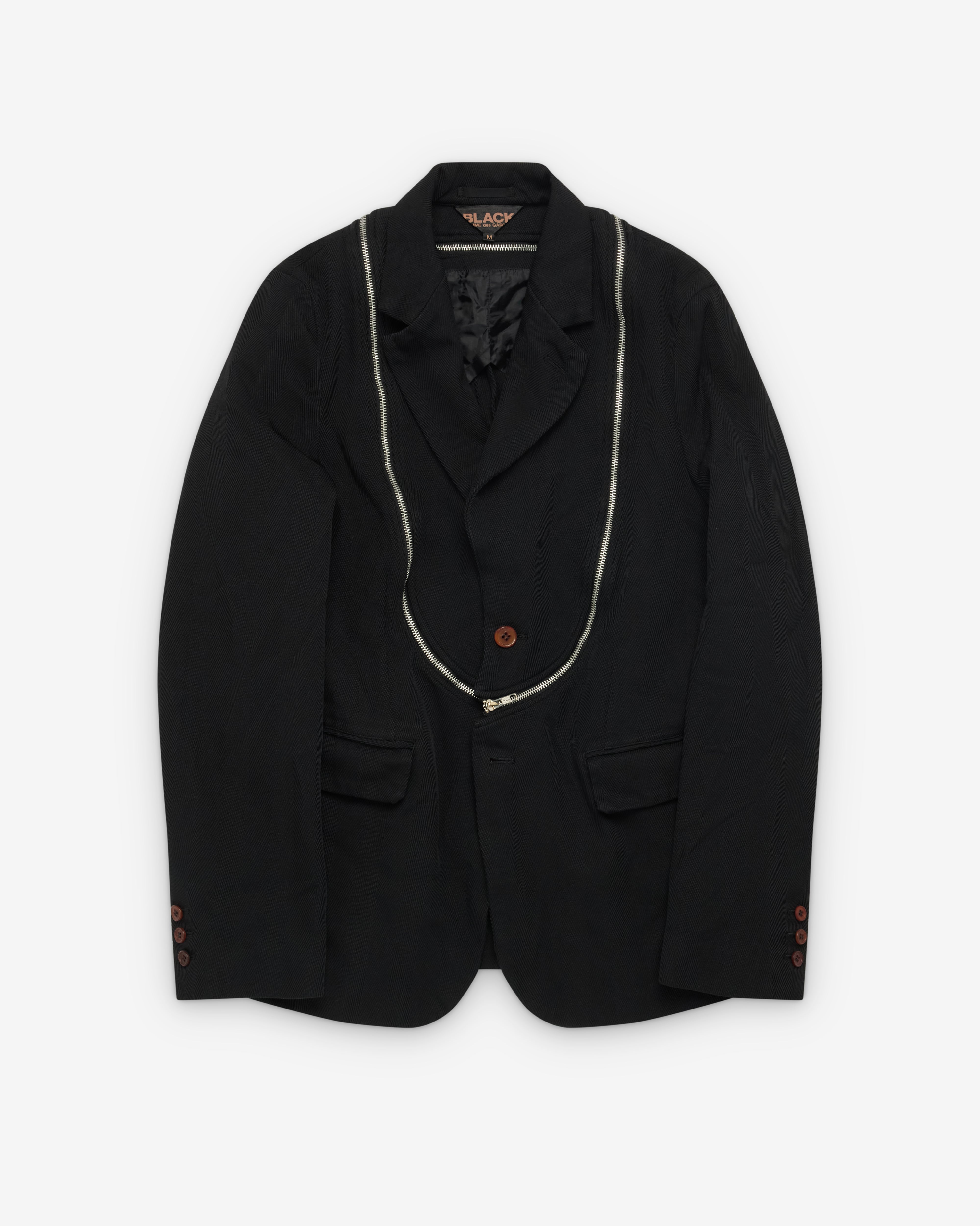 Zyawa様　BLACK CdG Black Comme des Garçons: Zip Blazer (Black) | Dover Street Market